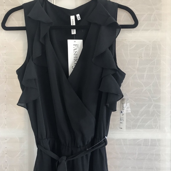 NWT Robbi & Nikki Black Dress - Picture 1 of 7